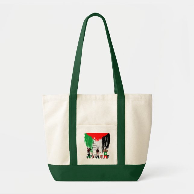 Tote Bag Children of Gaza Painting Palestine Flag  (Devant)