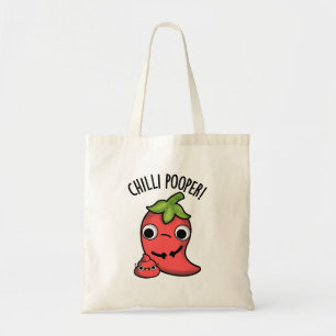 Tote Bag Chili Poooper Funny Pepper Pun