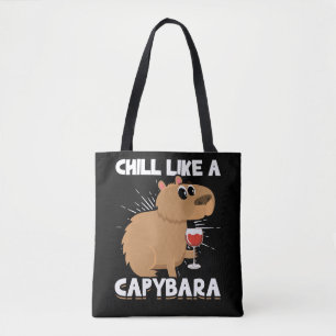 Tote Bag Chill Capybara Cute Amant Animal