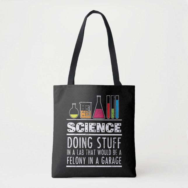 Tote Bag Chimie scientifique amusante T Chemise pour Nerds (Devant)