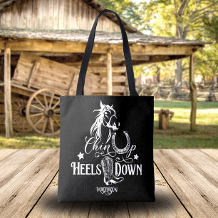 Tote Bag Chin up talons bas cowgirl cheval amoureux équitat