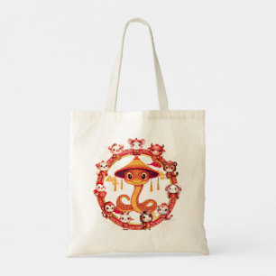 Tote Bag Chinois Lunaire Conception du serpent du Nouvel An
