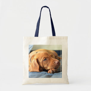 Tote Bag Chiot de Vizsla se reposant sur sa patte