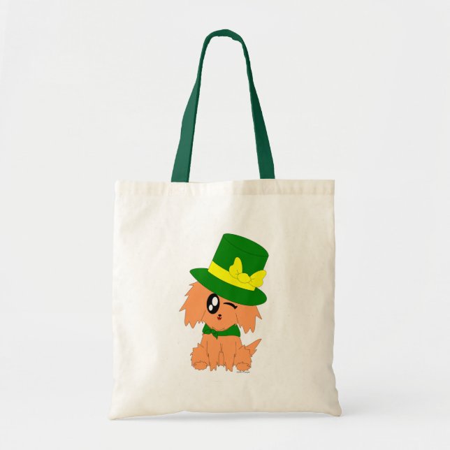 Tote Bag Chiot délabré de lutin du jour de St Patrick (Devant)