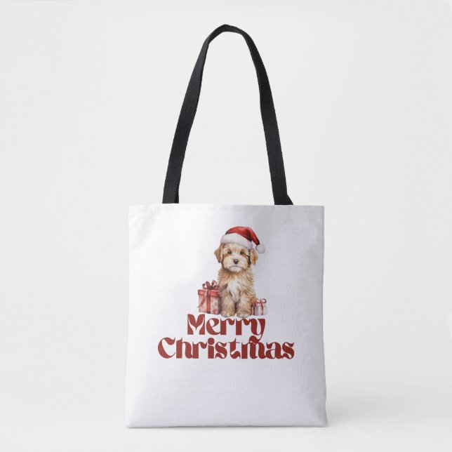 Tote Bag Chiot et cadeaux (Devant)