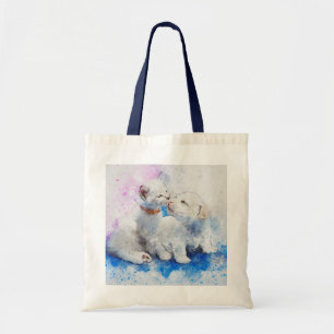 Tote Bag Chiot et chaton