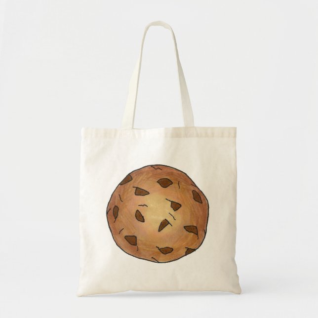 Tote Bag Chip de chocolat cuit Cookie Cookie Dessert Fourre (Devant)