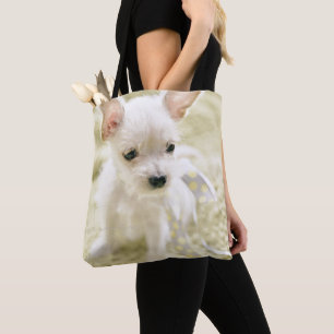 Tote Bag Chiwawa et chiot maltais