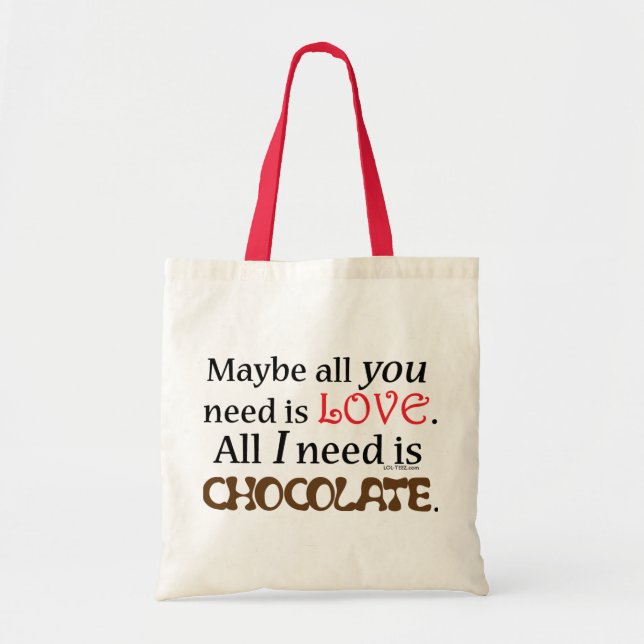 Tote Bag Chocolat du besoin (Devant)