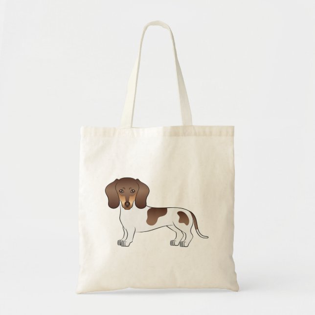 Tote Bag Chocolat & Tan Pied Cheveux Courte Conception Dach (Devant)