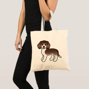 Tote Bag Chocolat Tricolat Beagle mignon Cartoon Chien