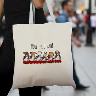 Tote Bag Chœur de chiens drôles Chœur de garçons de chœur P