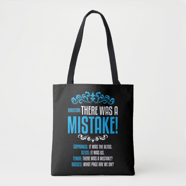Tote Bag Choir Singer Musical Directeur Soprano Alto T (Devant)