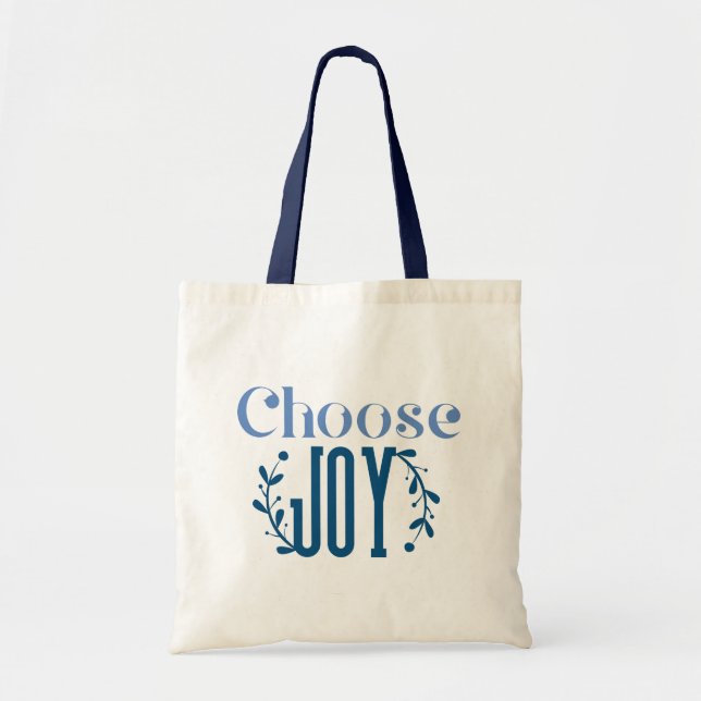 Tote Bag Choisissez Joy Quote (Devant)