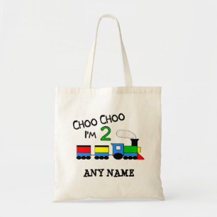 Tote Bag Choo Choo j'ai 2 ans ! Avec le TRAIN