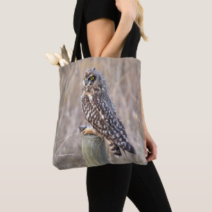 Tote Bag Chouette à courte portée avec trou