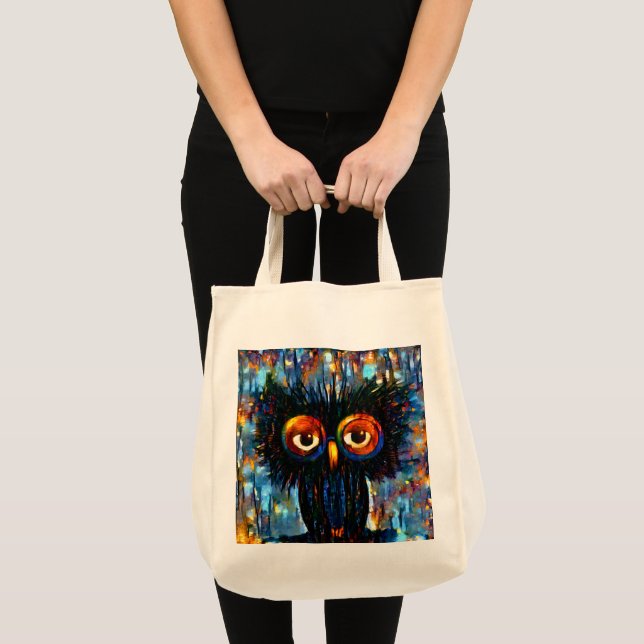 Tote Bag Chouette brillante et sage (Devant (produit))