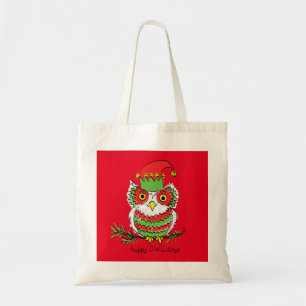 Tote Bag Chouette Drôle Noël Mignonne Vacances
