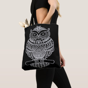Tote Bag Chouette (noire) - Fourre-tout