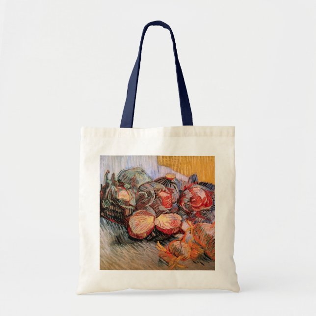 Tote Bag Choux rouges et oignons par Vincent van Gogh (Devant)