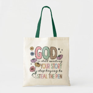 Tote Bag Christian Citation Retro
