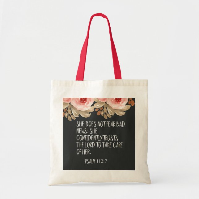 Tote Bag Christian Elle N'A Pas Peur Mauvaise Nouvelle Psau (Devant)