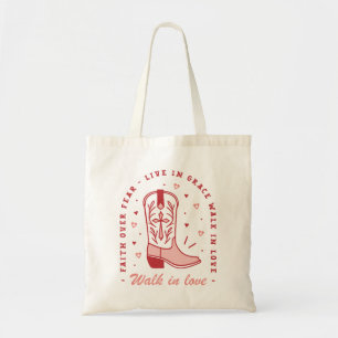 Tote Bag Christian girl cite marche amoureuse rose esthétiq