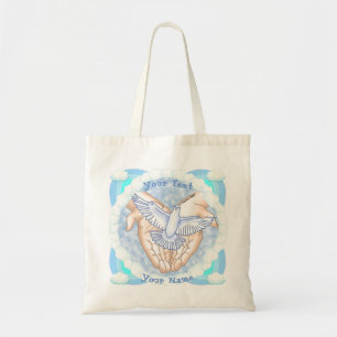 Tote Bag Christian Hands Dove