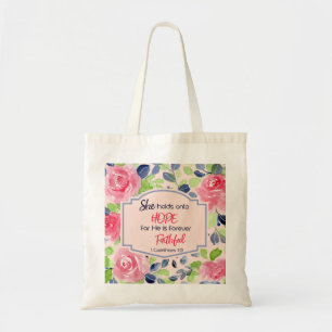 Tote Bag Christian Hope 1 Corinthiens 1:9 Bible Verse