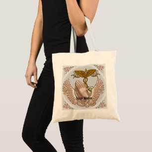 Tote Bag Christian Nurse Hands