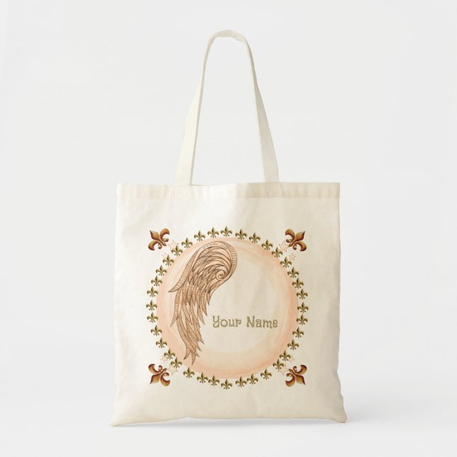 Tote Bag Christian un ange aile (Devant)
