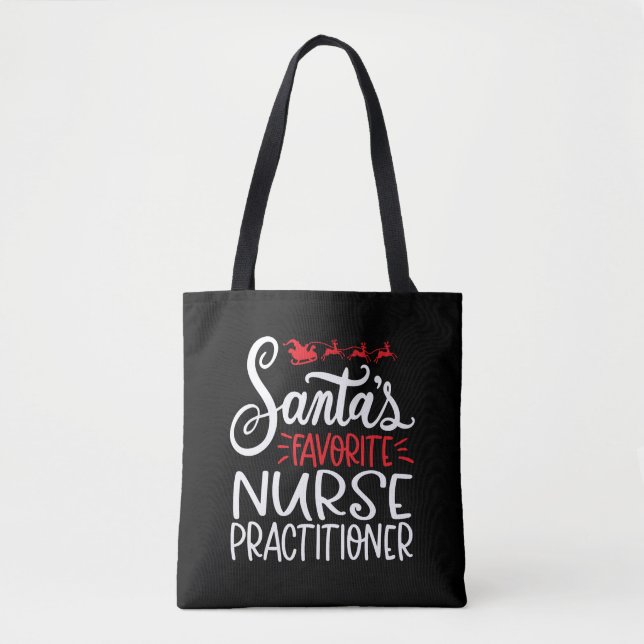 Tote Bag Christmas nurse practitioner (Devant)
