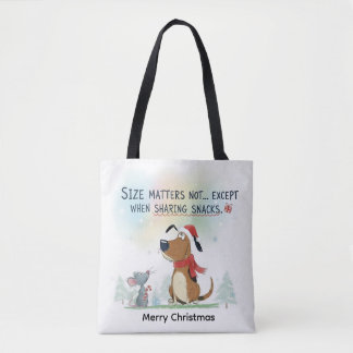 Tote Bag Christmas santa animal dog