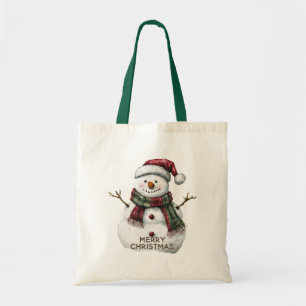 Tote Bag Christmas Snowman