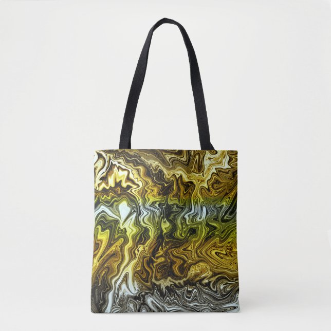Tote Bag Chrome Or Métallisé Argenté Froid (Devant)