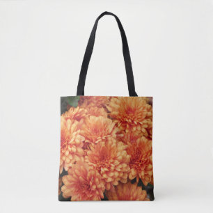 Tote Bag Chrysanthèmes colorés de l'automne photographiques