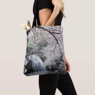 Tote Bag Chute d'eau rose cerisier