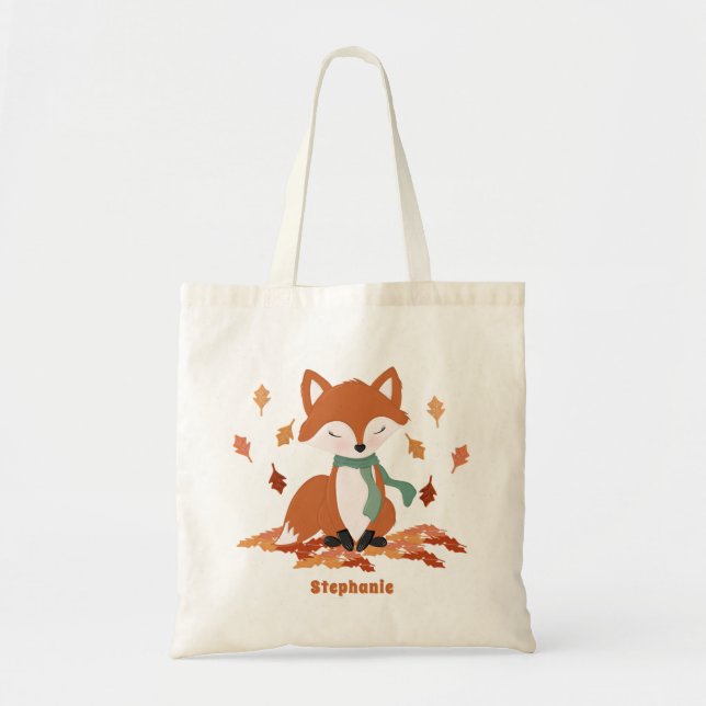 Tote Bag Chute Fox Woodland Anniversaire (Devant)