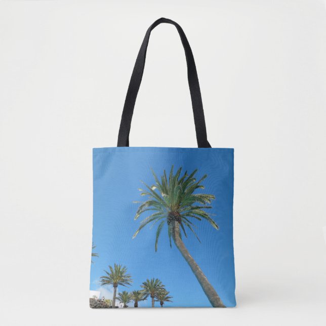 Tote Bag Ciel bleu et palmiers Guadalest Valley Espagne (Devant)