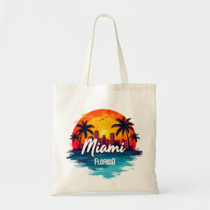 Tote Bag Ciel de Miami City Floride