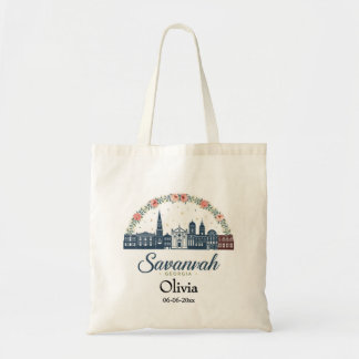 Tote Bag Ciel de Savannah Géorgie faveur de mariage