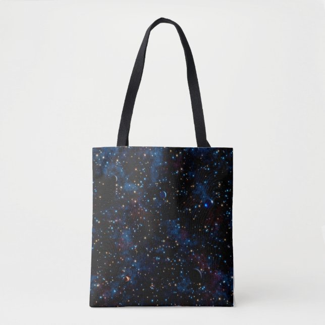 Tote Bag Ciel étoilé avec étoiles et planètes (Devant)