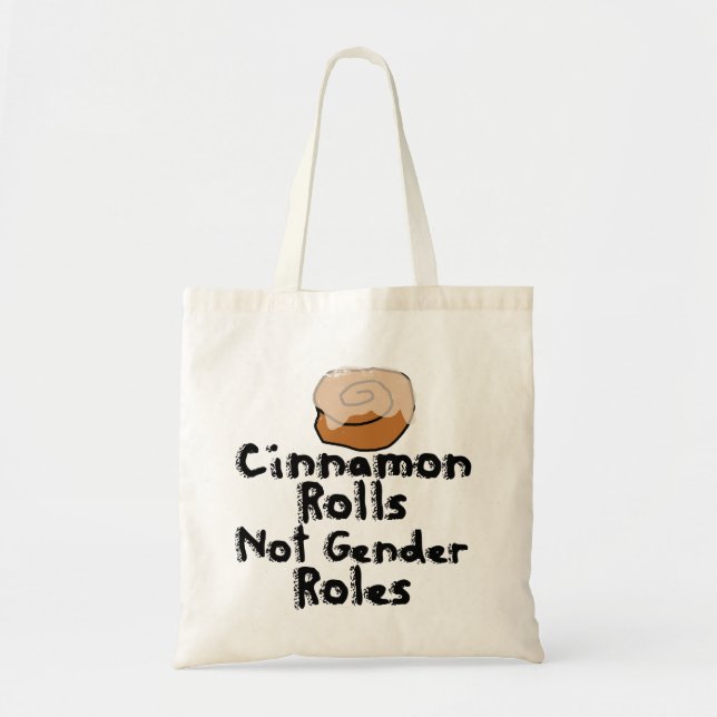 Tote Bag Cinnamon Rolls pas les rôles de genre (Devant)