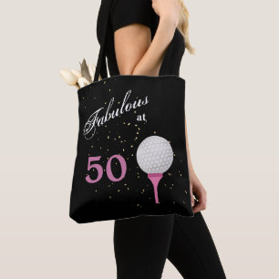 Tote Bag Cinquante Fabuleux Golf Anniversaire