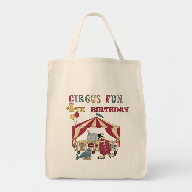 Tote Bag Cirque 4e Anniversaire Tshirts et cadeaux (Devant)