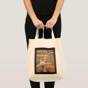 Tote Bag Cirque de Georges Seurat, Pointillisme Vintage