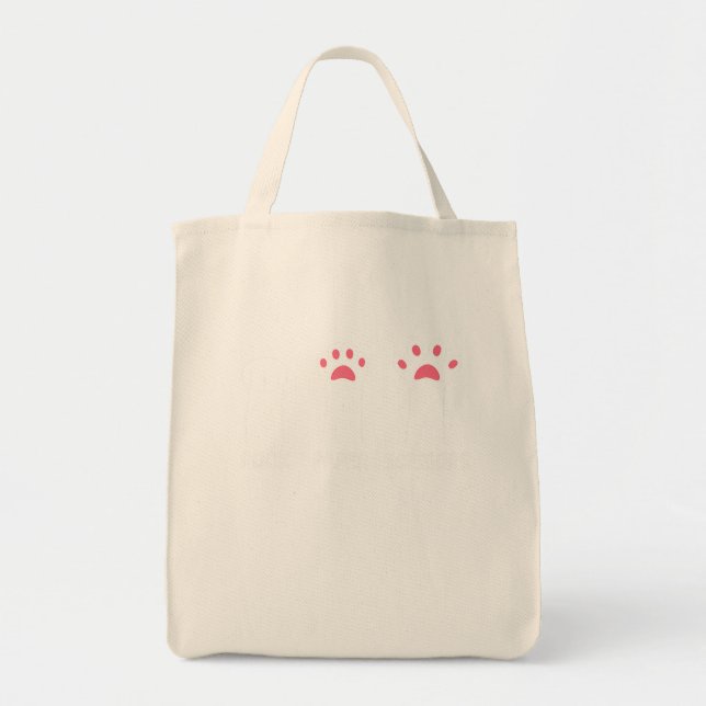 Tote Bag Ciseaux Papier Rocher Paquets Chat Cute Chat Drôle (Devant)