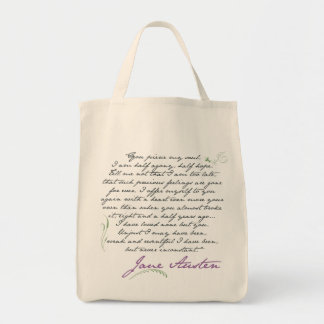 Tote Bag Citation #1 de la persuasion de Jane Austen