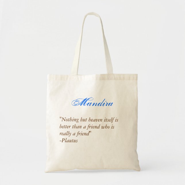 Tote Bag Citation 2 d'emballage de demoiselles d'honneur (Devant)