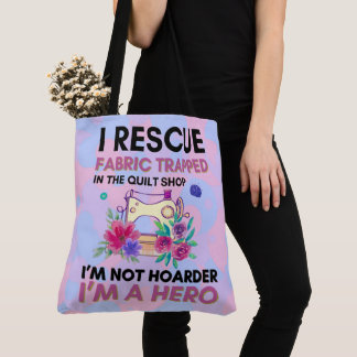 Tote Bag Citation à coudre amusante Machine à coudre Vintag